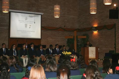 National Honor Society Induction Ceremony, December 5, 2014.