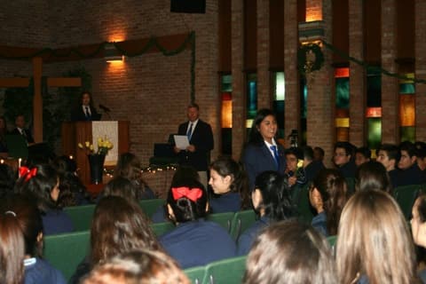 National Honor Society Induction Ceremony, December 5, 2014.