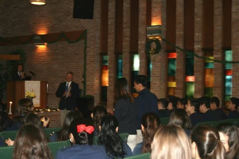 National Honor Society Induction Ceremony, December 5, 2014.