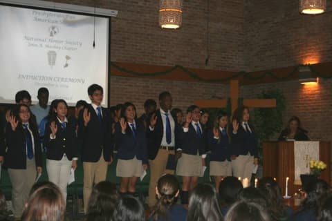 National Honor Society Induction Ceremony, December 5, 2014.