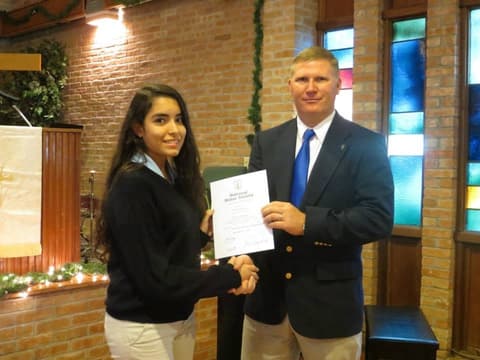 National Honor Society Induction Ceremony, December 5, 2014.