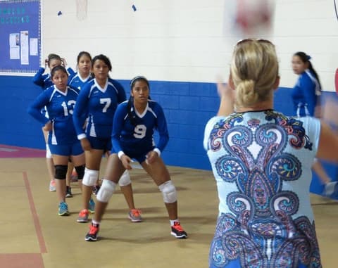 Volleyball vs. Agua Dulce, August 22, 2015.