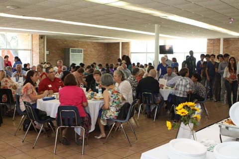 The dedication of the new Harte Student Center, September 26, 2015: tours, the program under the Centennial quilt, and a catered lunch for alumni, families and friends.