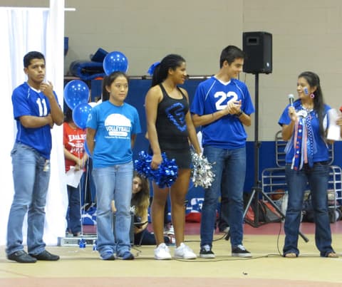 Homecoming Pep Rally, October 9, 2015.