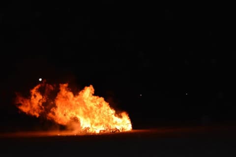 Homecoming Bonfire & Senior Blessing, October 8, 2015.