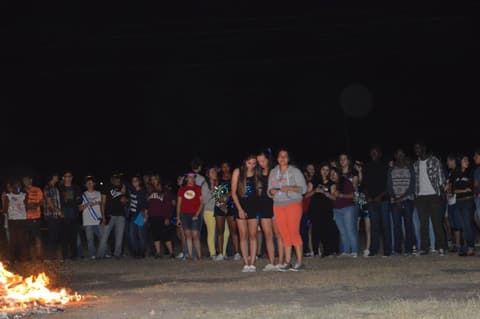 Homecoming Bonfire & Senior Blessing, October 8, 2015.