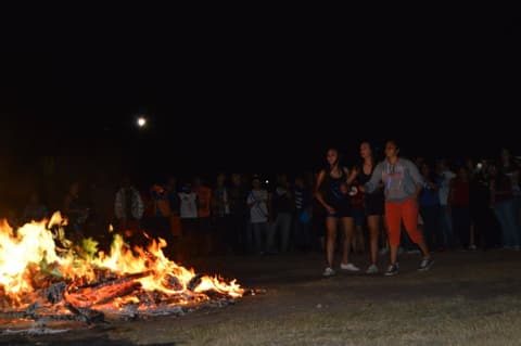 Homecoming Bonfire & Senior Blessing, October 8, 2015.