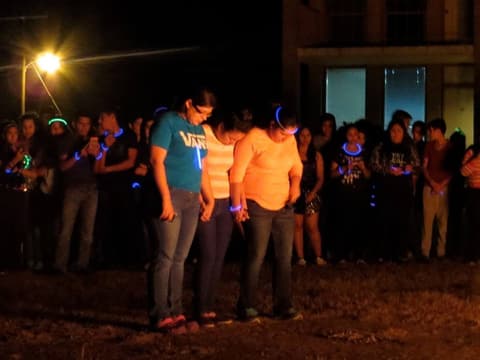 Homecoming Bonfire & Senior Blessing, October 8, 2015.