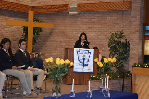 National Honor Society Induction Ceremony.
