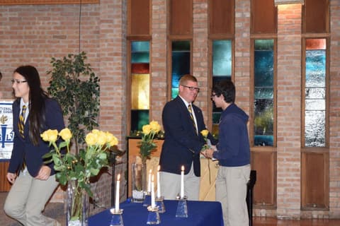 National Honor Society Induction Ceremony.