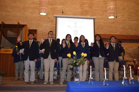 National Honor Society Induction Ceremony.