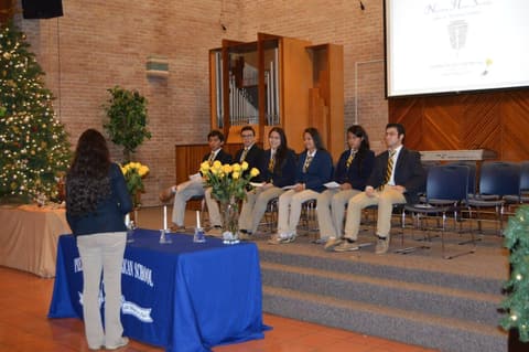 National Honor Society Induction Ceremony.