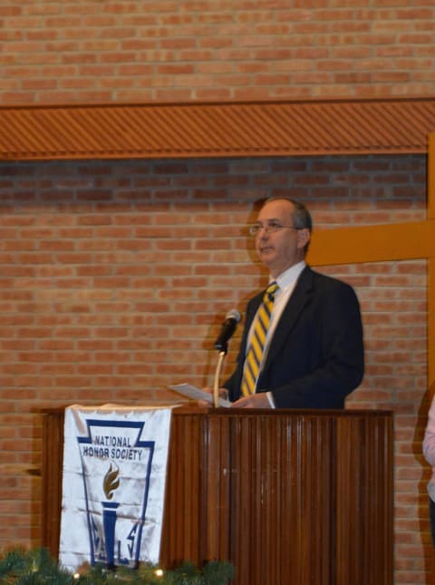 National Honor Society Induction Ceremony.