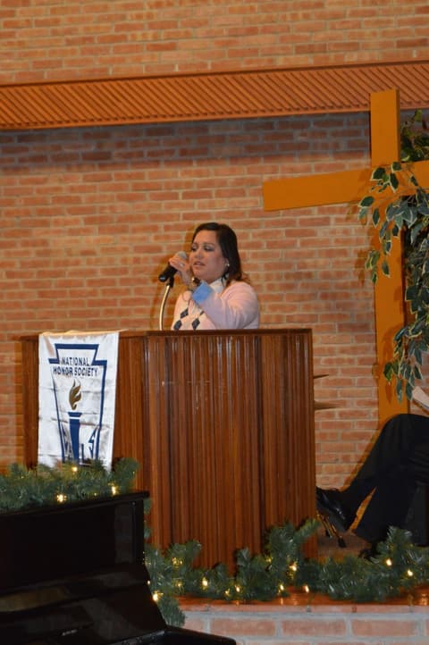 National Honor Society Induction Ceremony.