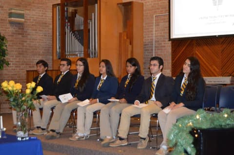 National Honor Society Induction Ceremony.