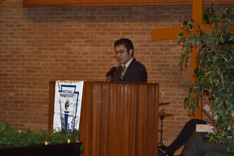 National Honor Society Induction Ceremony.