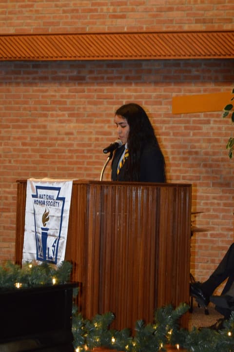 National Honor Society Induction Ceremony.