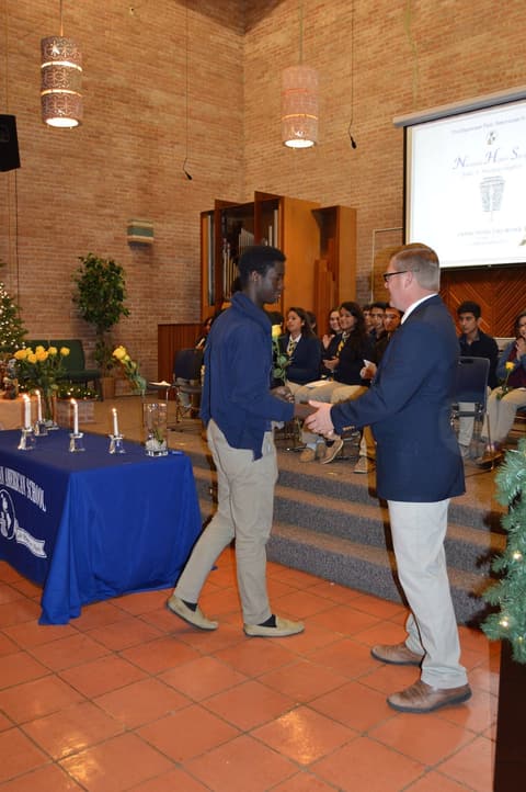 National Honor Society Induction Ceremony.