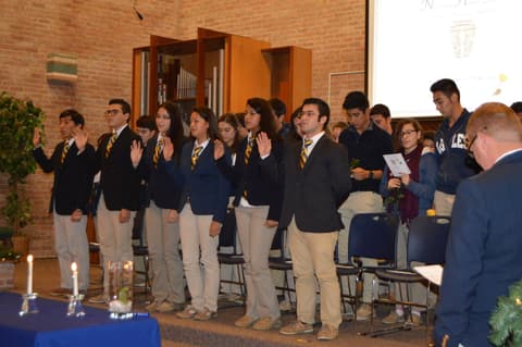 National Honor Society Induction Ceremony.