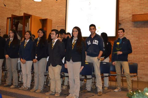 National Honor Society Induction Ceremony.
