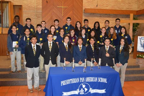 National Honor Society Induction Ceremony.