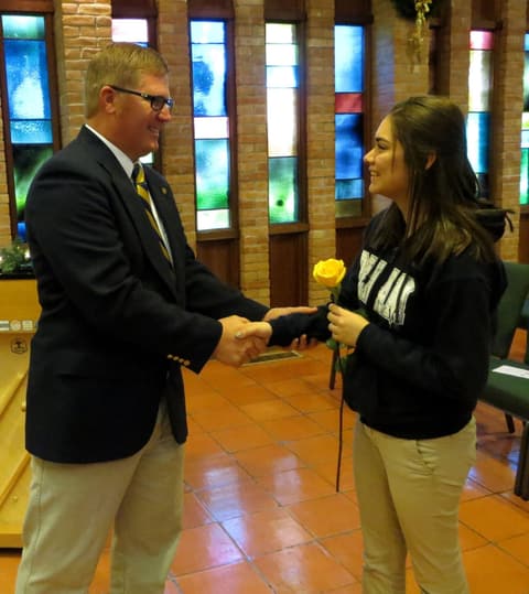National Honor Society Induction Ceremony.