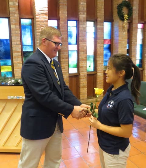 National Honor Society Induction Ceremony.