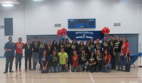 Awards assembly in the gym, May 13, 2016.