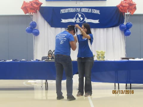 Awards assembly in the gym, May 13, 2016.