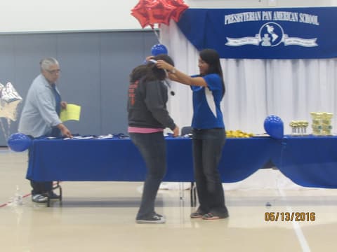 Awards assembly in the gym, May 13, 2016.