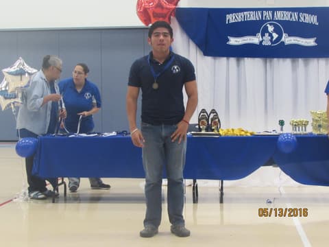 Awards assembly in the gym, May 13, 2016.