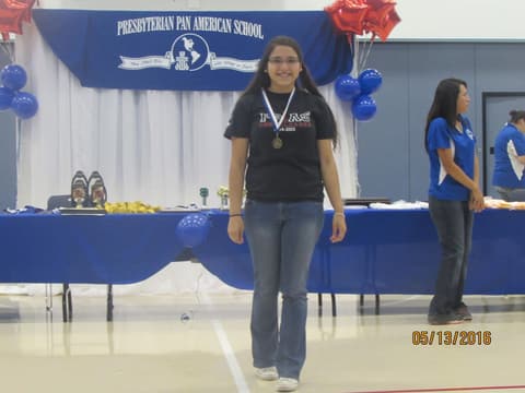 Awards assembly in the gym, May 13, 2016.