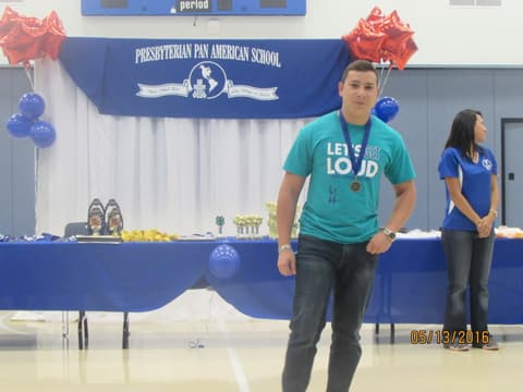 Awards assembly in the gym, May 13, 2016.