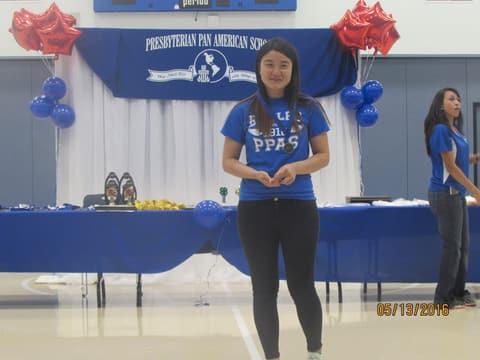 Awards assembly in the gym, May 13, 2016.