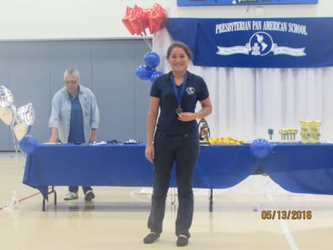 Awards assembly in the gym, May 13, 2016.