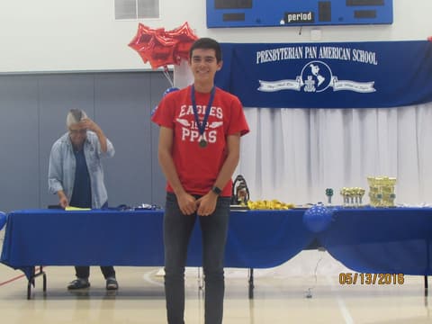 Awards assembly in the gym, May 13, 2016.