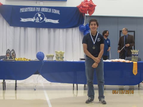 Awards assembly in the gym, May 13, 2016.