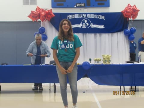 Awards assembly in the gym, May 13, 2016.