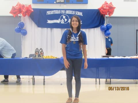 Awards assembly in the gym, May 13, 2016.