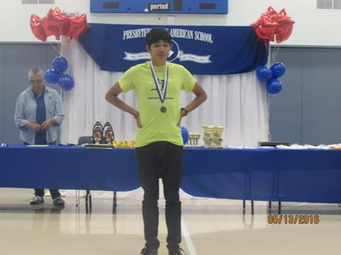 Awards assembly in the gym, May 13, 2016.