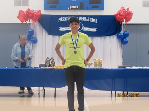 Awards assembly in the gym, May 13, 2016.
