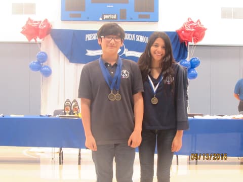 Awards assembly in the gym, May 13, 2016.