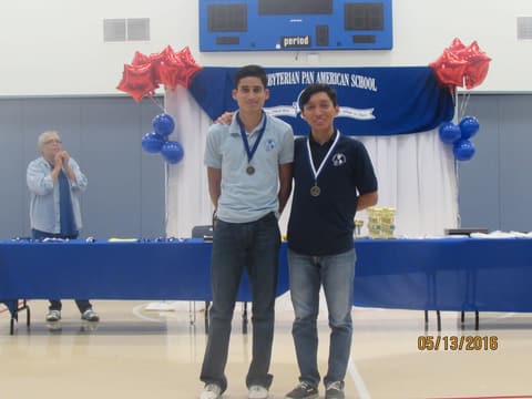 Awards assembly in the gym, May 13, 2016.