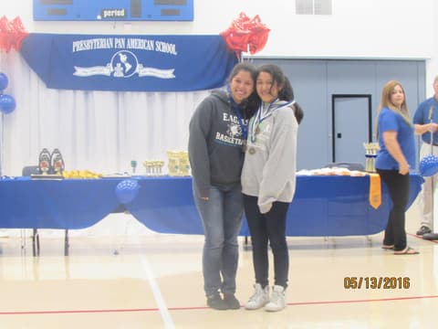 Awards assembly in the gym, May 13, 2016.