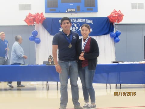 Awards assembly in the gym, May 13, 2016.