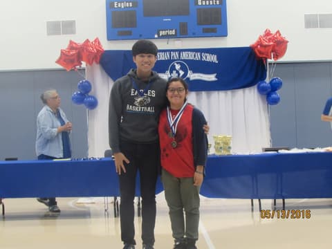 Awards assembly in the gym, May 13, 2016.