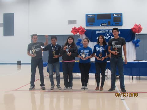 Awards assembly in the gym, May 13, 2016.