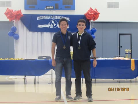 Awards assembly in the gym, May 13, 2016.
