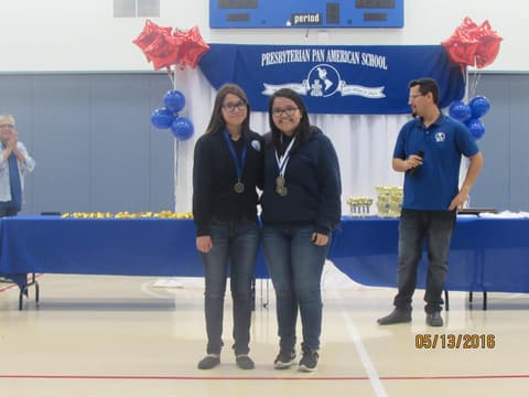 Awards assembly in the gym, May 13, 2016.