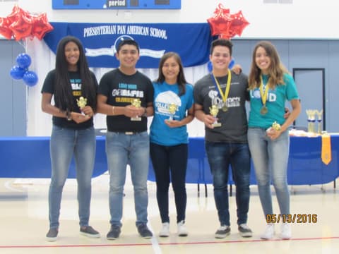 Awards assembly in the gym, May 13, 2016.